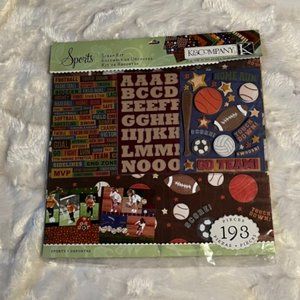 - K & Company Sports Collection Theme Scrapbook Kit 12 x 12 NIP